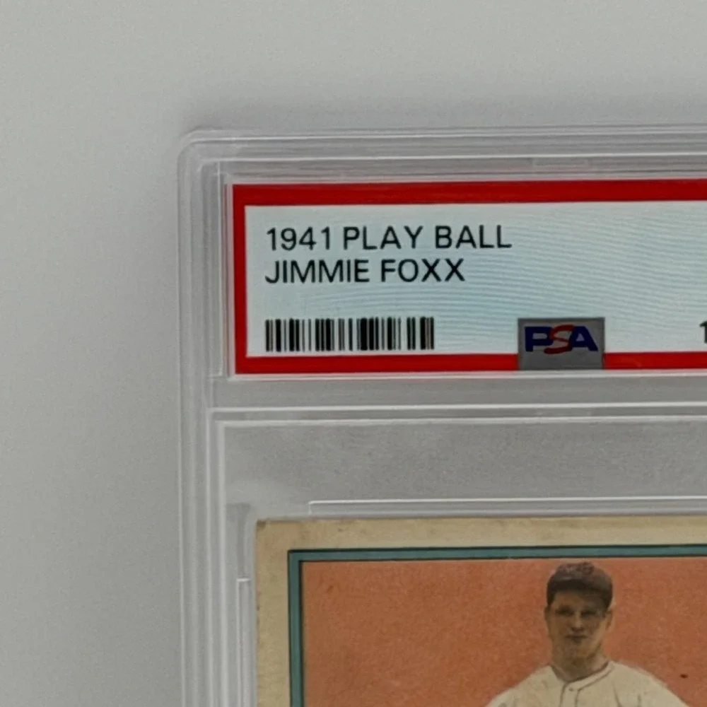 1941 Play Ball Jimmie Foxx #13 PSA 2 Boston Red Sox MLB HOF Card Vintage